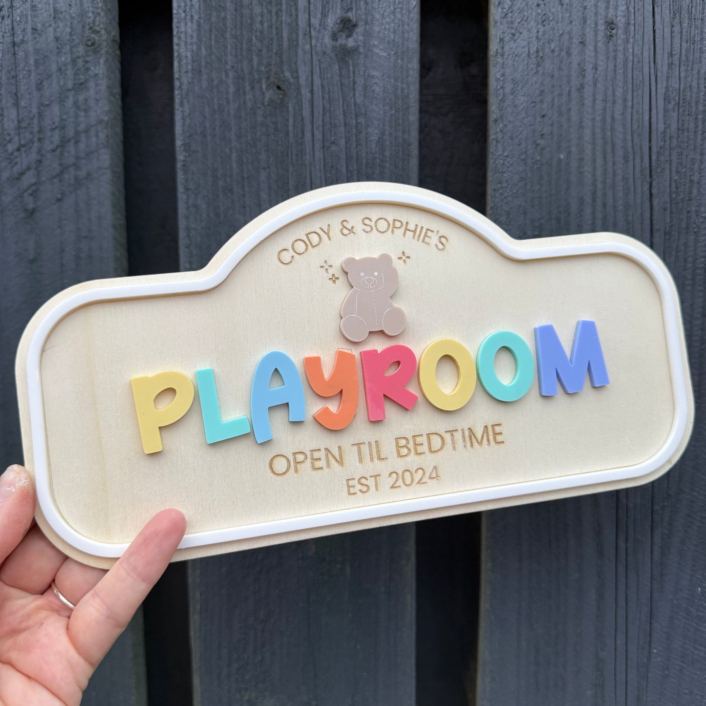 Personalised Children's Playroom Sign