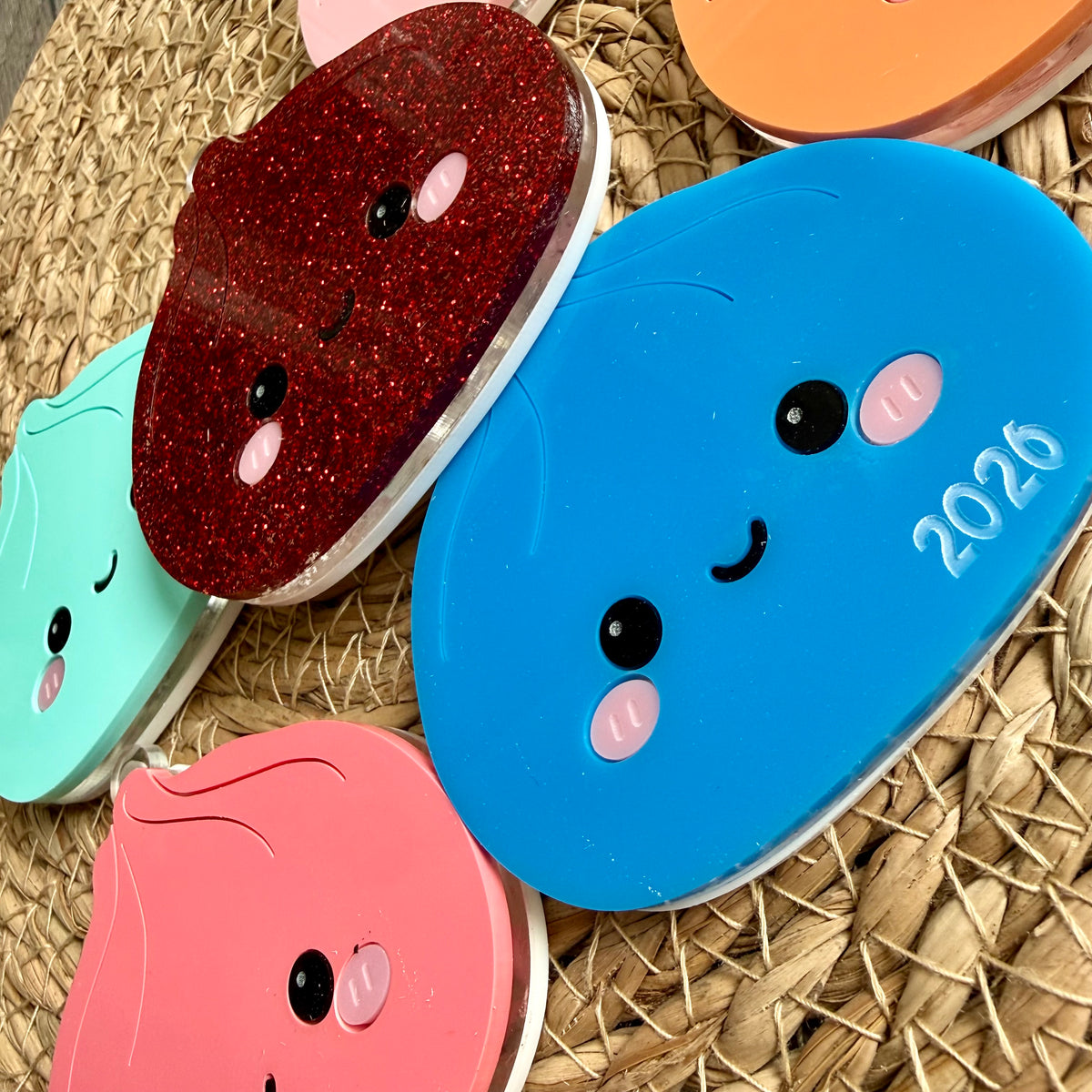 Personalised Squishy Acrylic Tree Ornament | Custom Name Christmas Decoration | Glitter Squishy