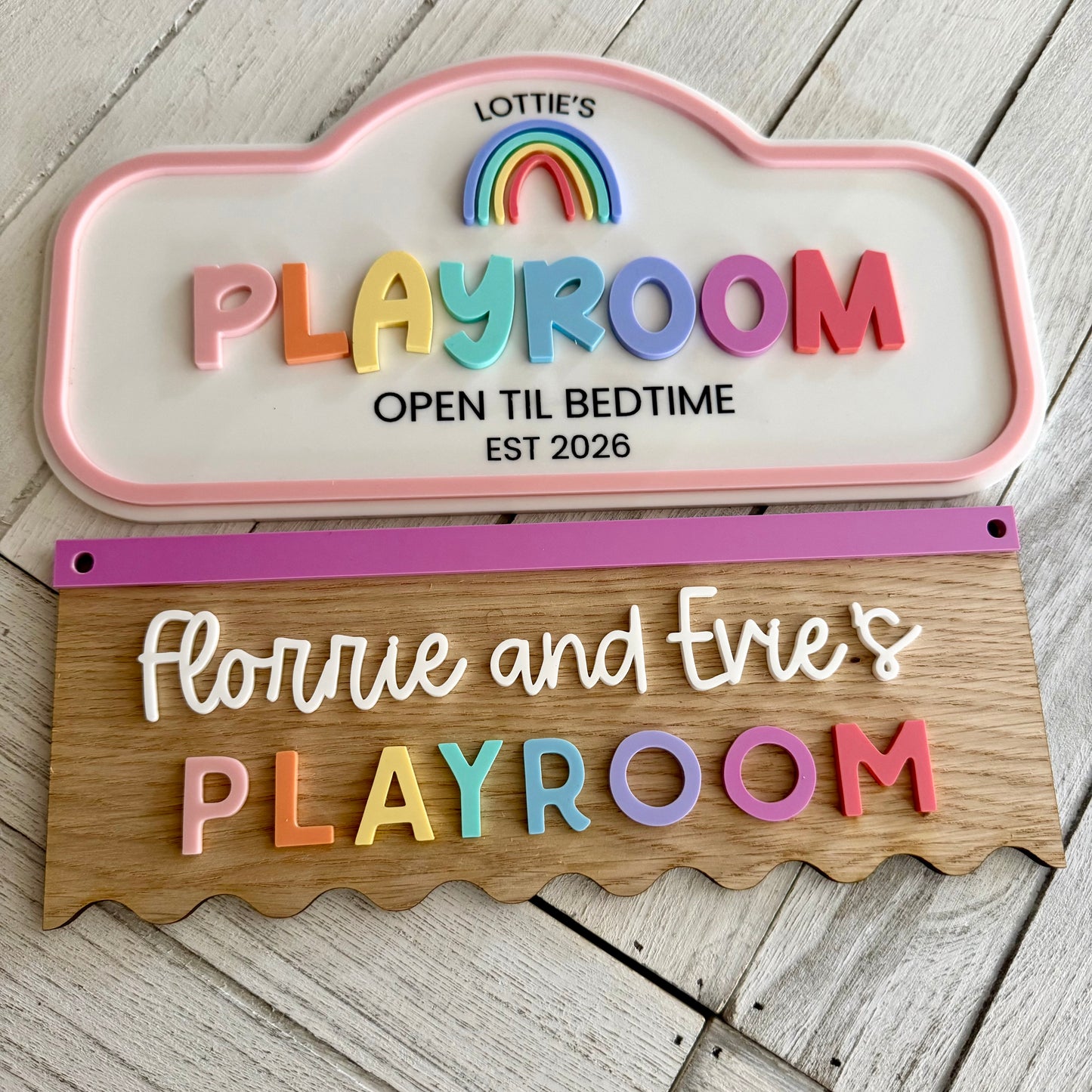 Personalised Playroom Sign | Kids Pretend Play Sign | Play Kitchen Sign | Custom Bakery Market Cafe Library Sign | Nursery Playroom Decor