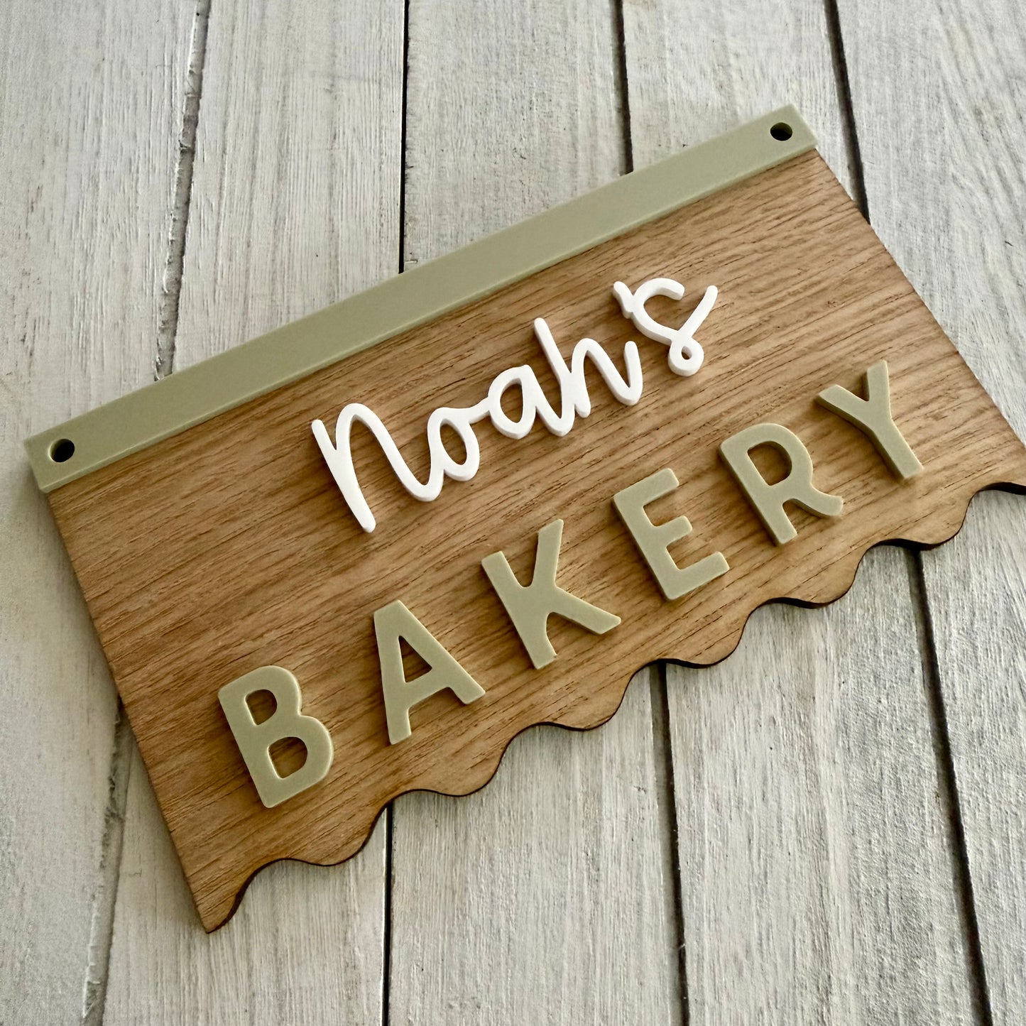 Personalised Playroom Sign | Kids Pretend Play Sign | Play Kitchen Sign | Custom Bakery Market Cafe Library Sign | Nursery Playroom Decor
