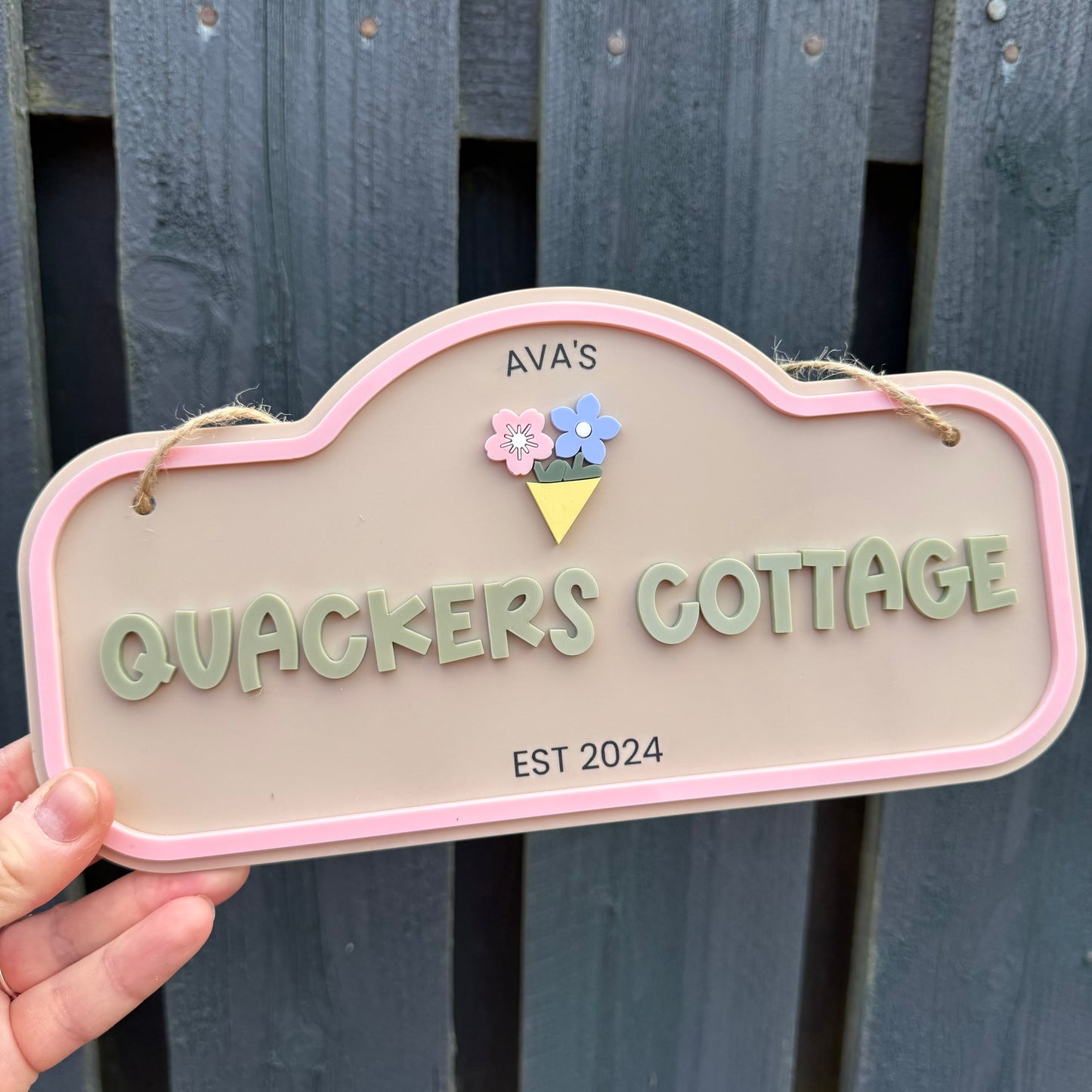 Custom Children's Outdoor Wendy House Sign