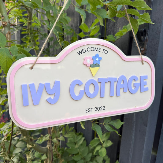 Custom Children's Outdoor Wendy House Sign