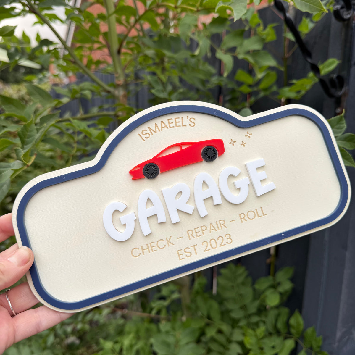 Custom Children's Pretend Play Garage Sign