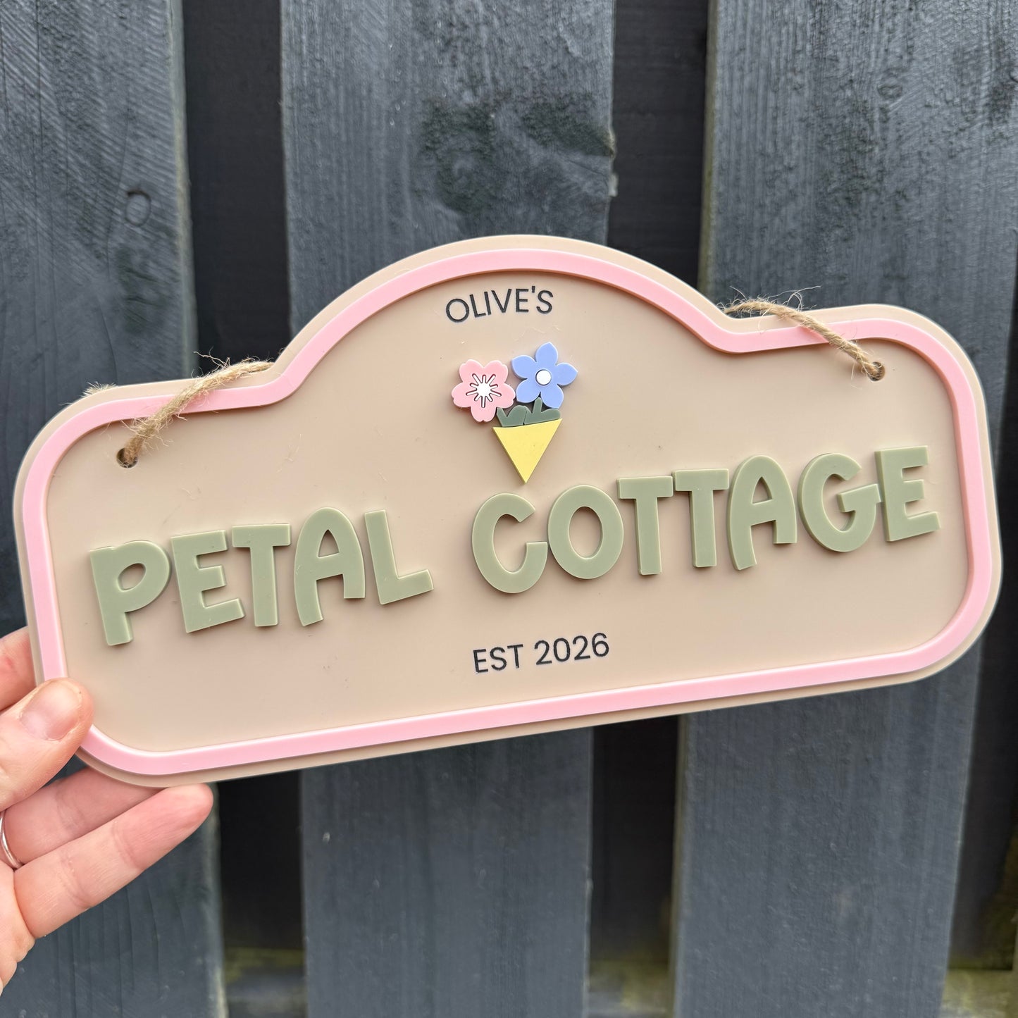 Custom Children's Outdoor Wendy House Sign