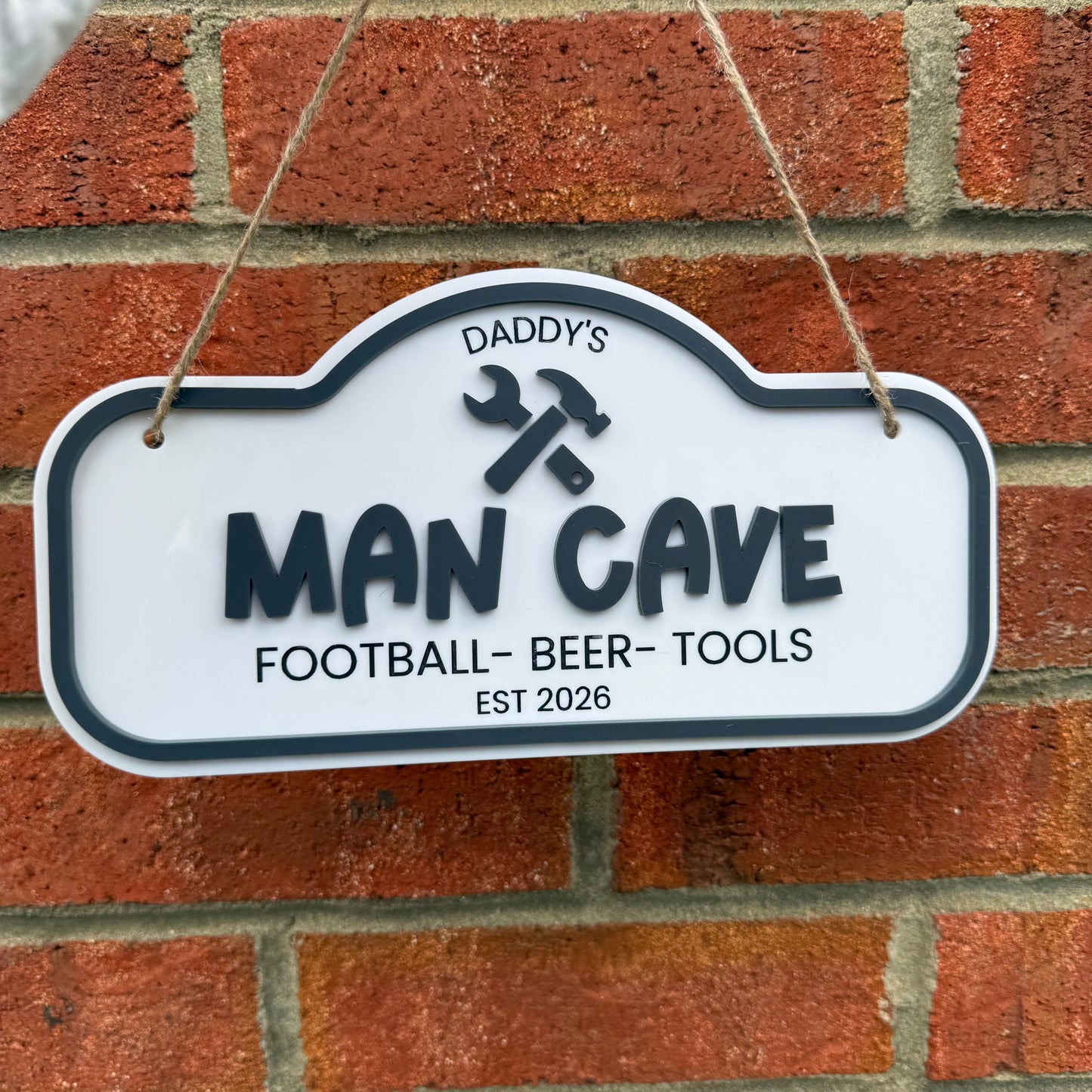 Custom Dads Workshop Sign Personalised Outdoor Deco