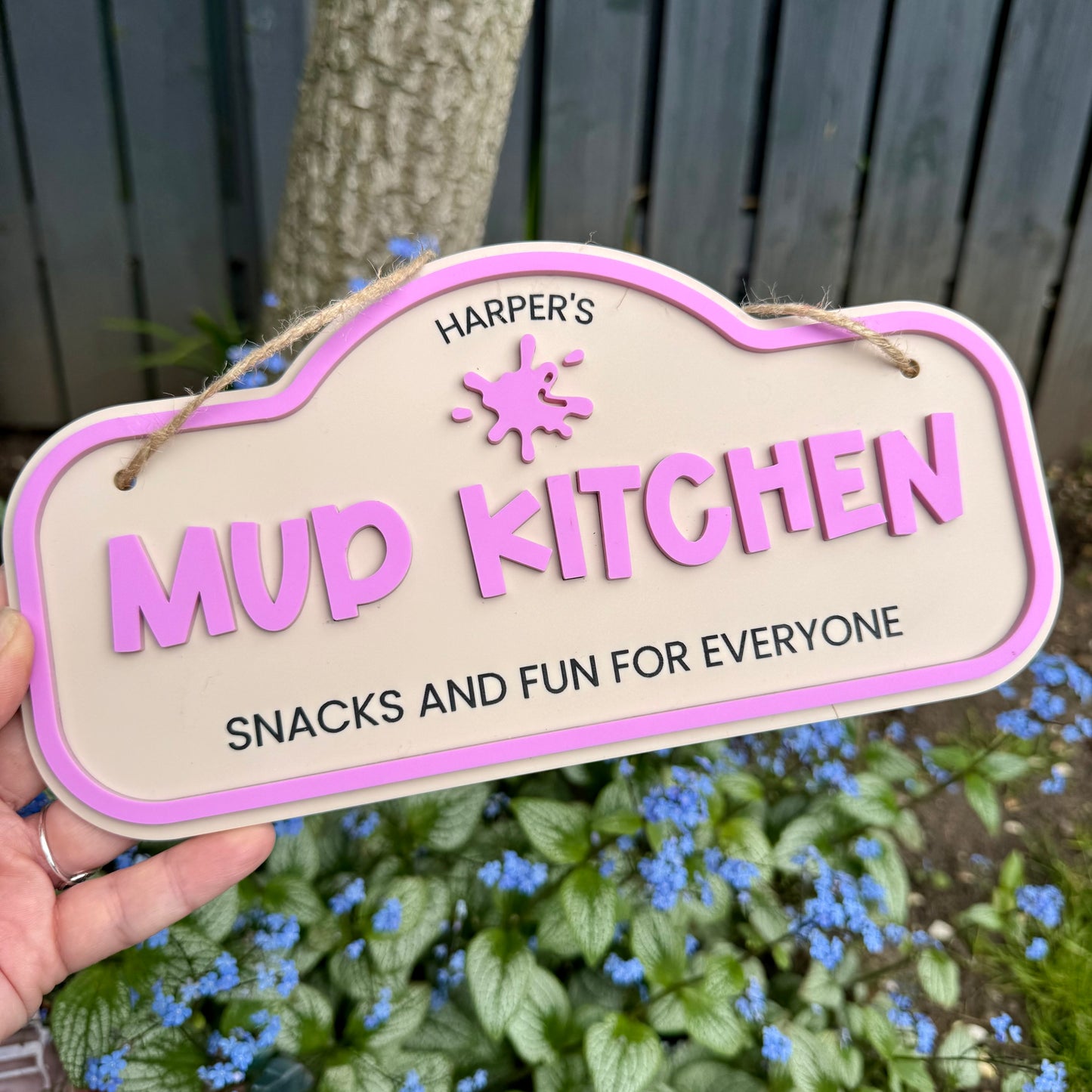Personalised Children's Outdoor Mud Kitchen Sign