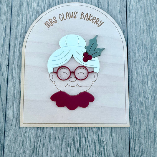 Personalised Mrs Claus Bakery Sign | Christmas Role Play Sign | North Pole Bakery Decor | Personalised Christmas Gift