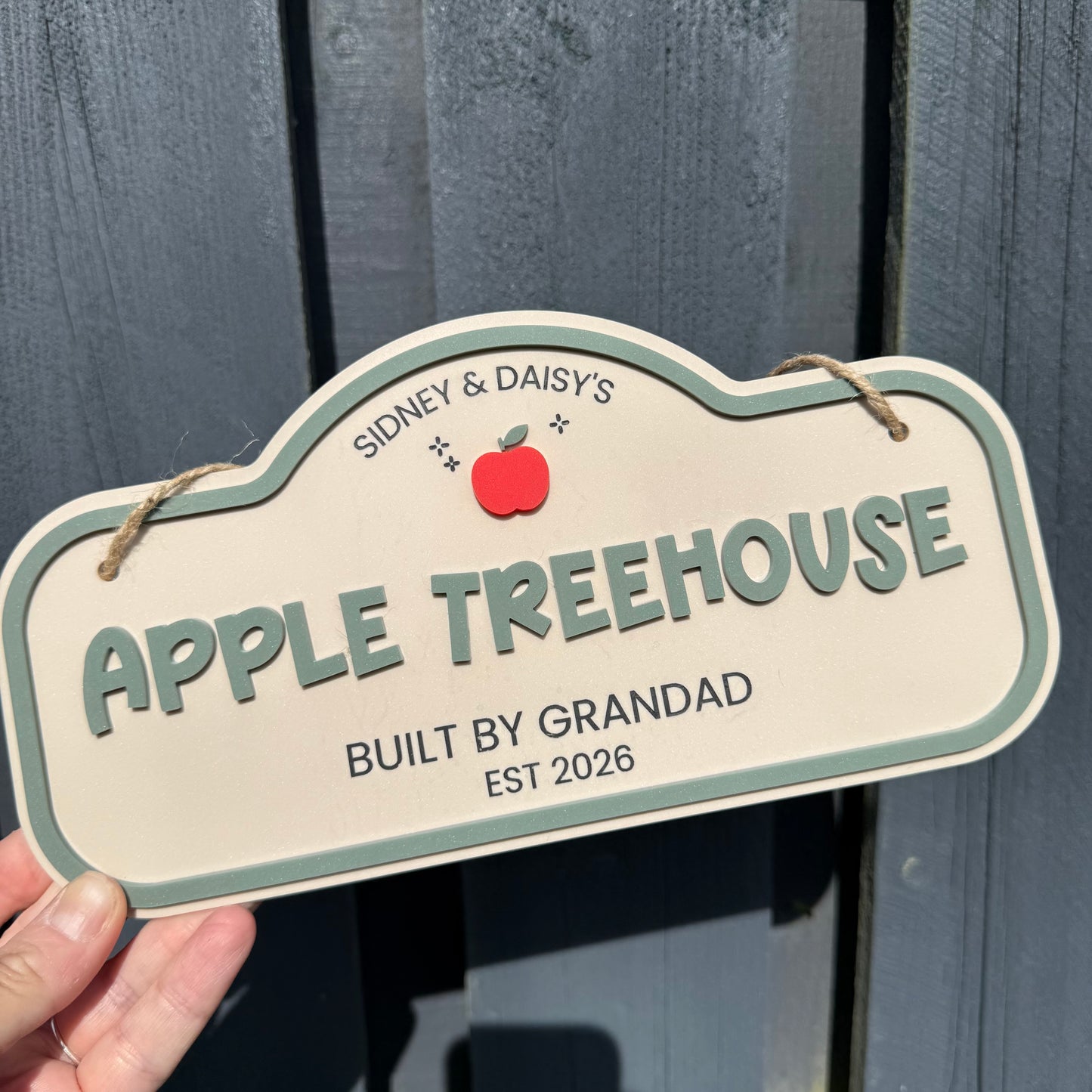 Custom Children's Outdoor Wendy House Sign