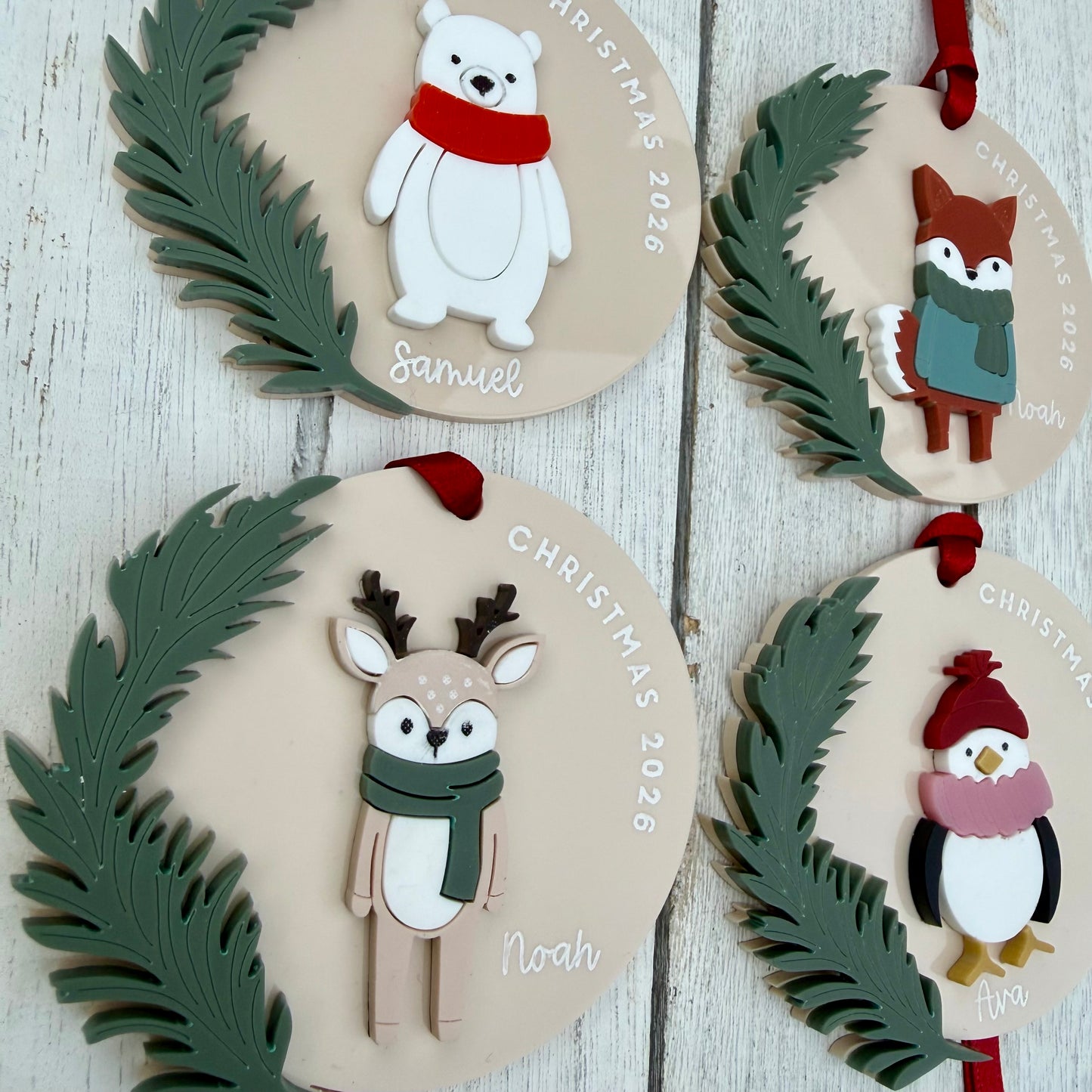 Personalised Penguin Christmas Decoration