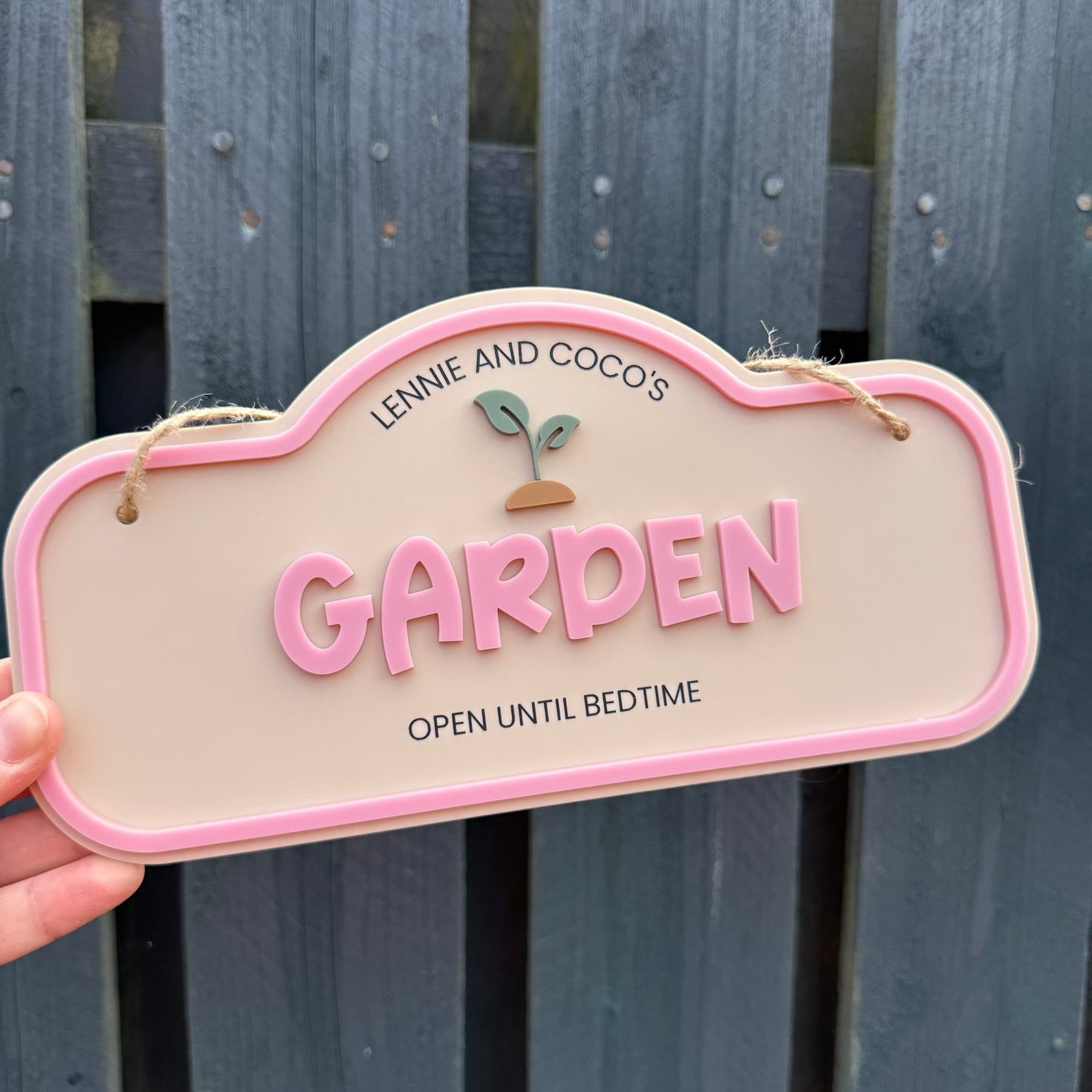 Personalised Children's Outdoor Garden Sign