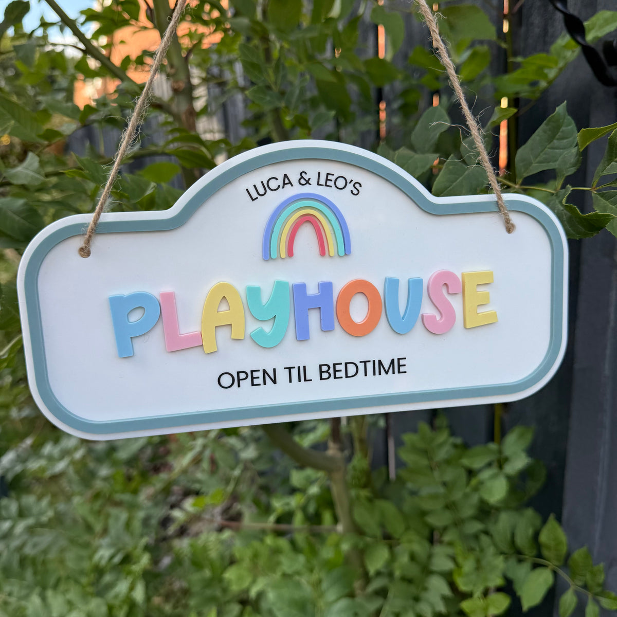 Personalised Children's Outdoor Playhouse Sign