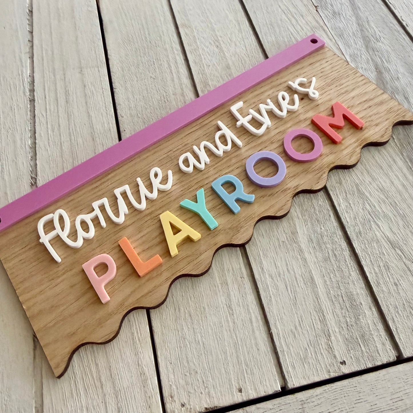 Personalised Playroom Sign | Kids Pretend Play Sign | Play Kitchen Sign | Custom Bakery Market Cafe Library Sign | Nursery Playroom Decor
