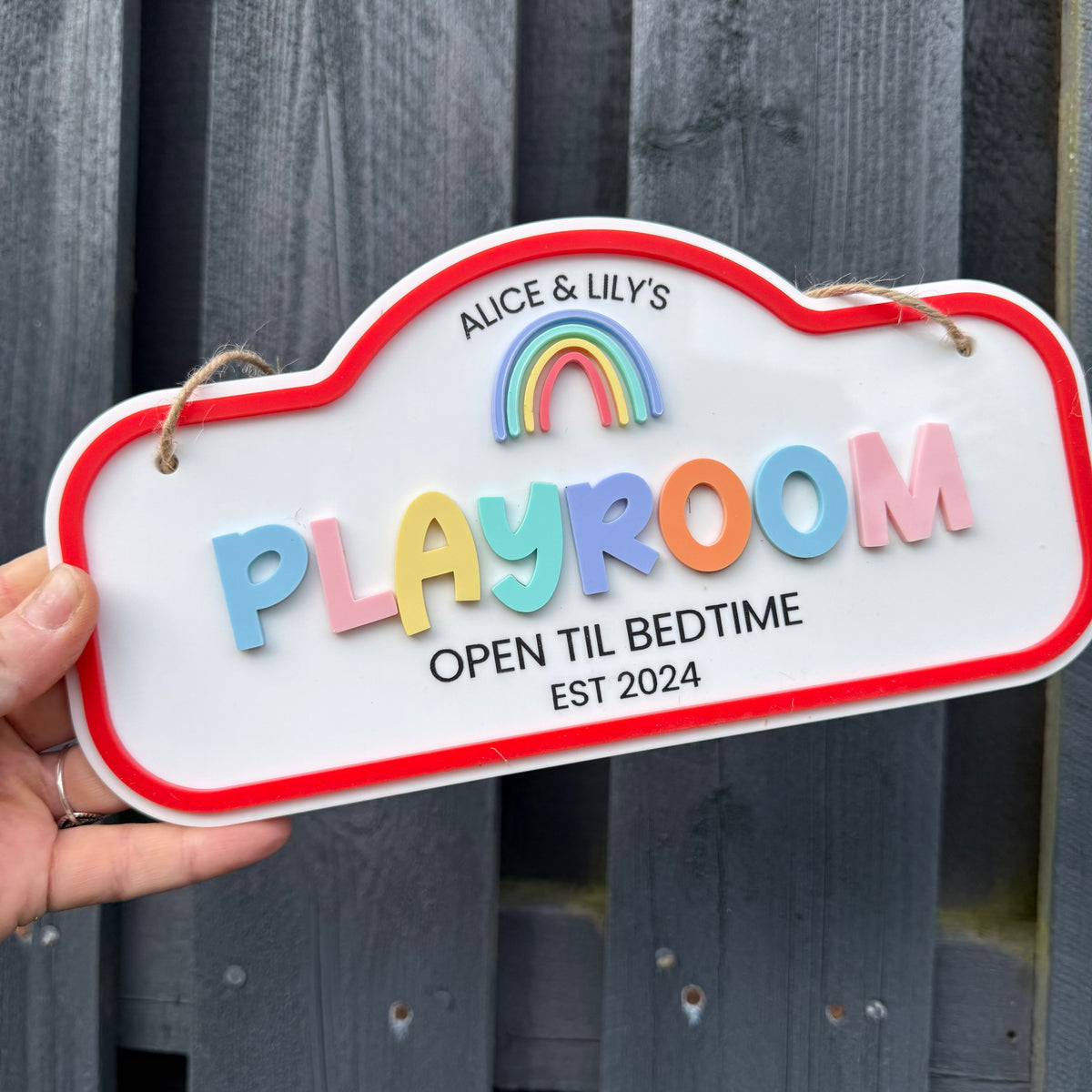 Personalised Children's Playroom Sign