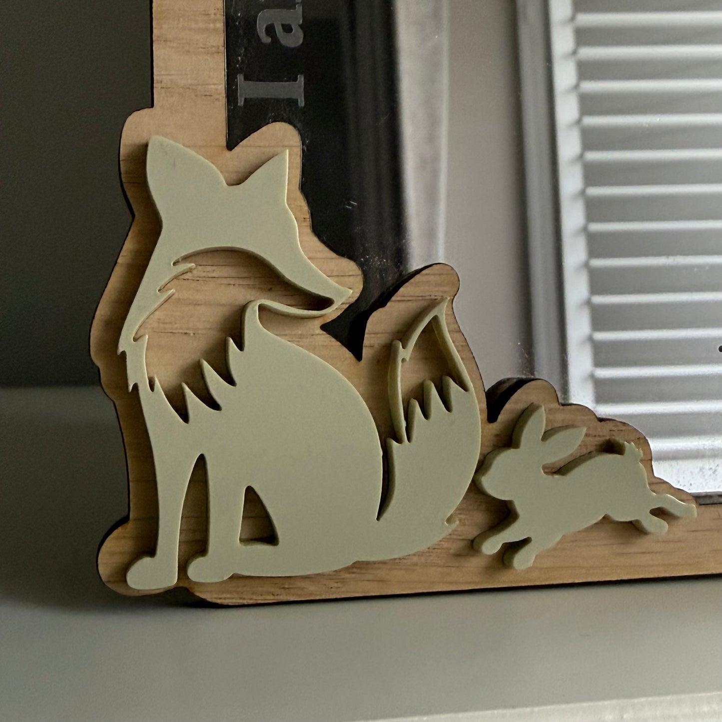 Personalised Affirmation Mirror with Woodland Design for Child’s Bedroom