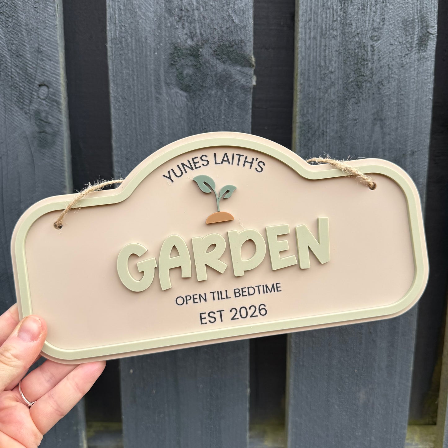 Personalised Children's Outdoor Garden Sign