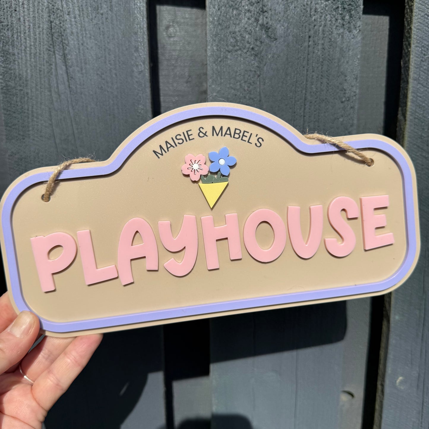 Custom Children's Outdoor Wendy House Sign