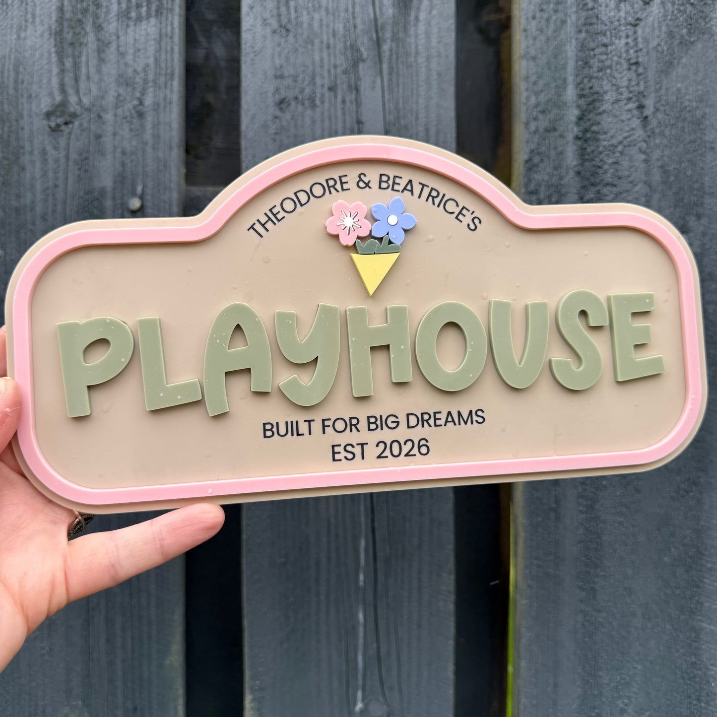 Custom Children's Outdoor Wendy House Sign