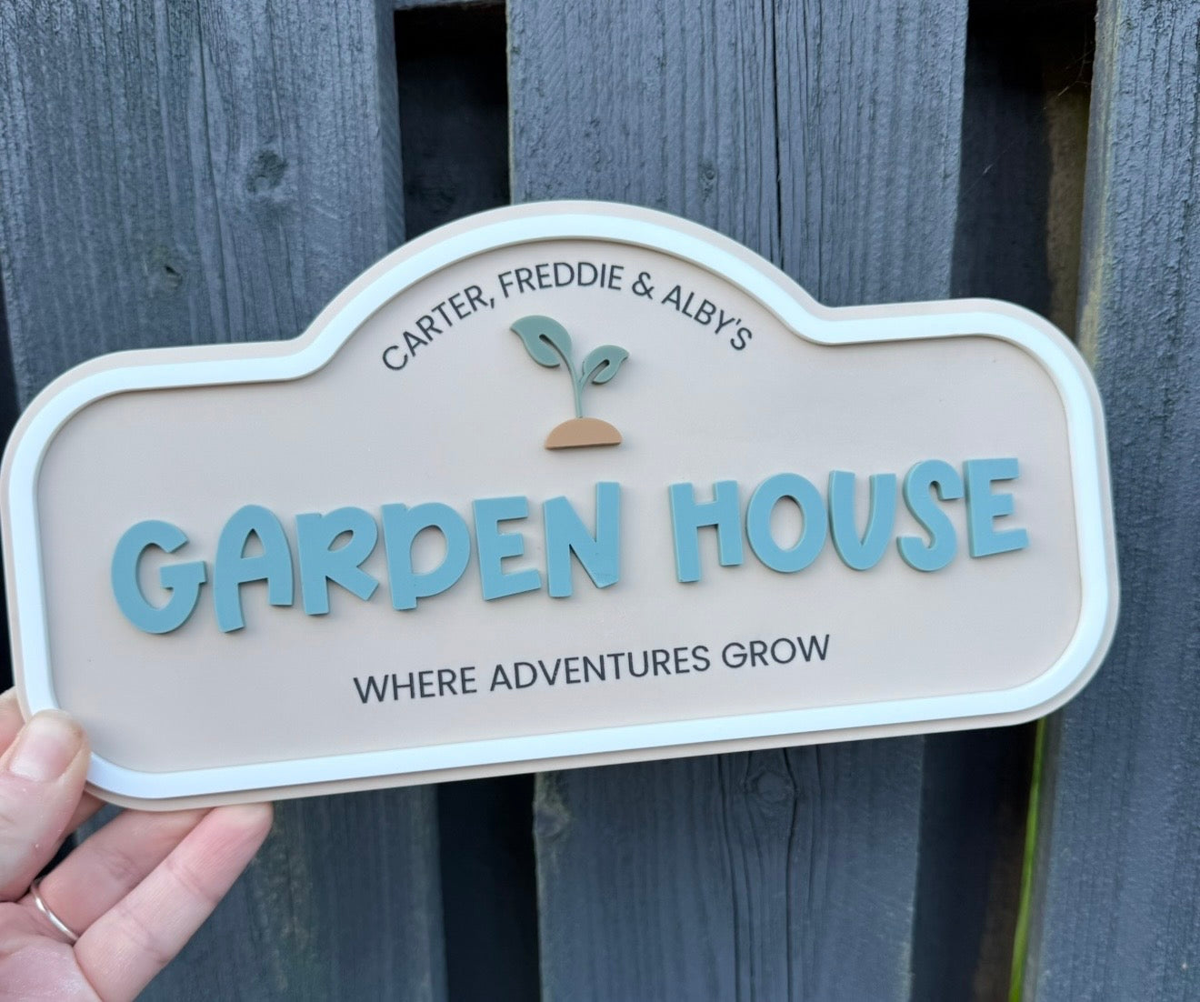 Personalised Children's Outdoor Garden Sign