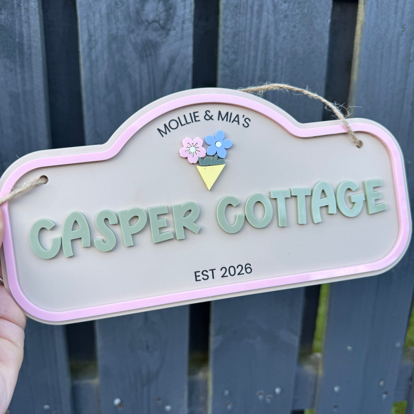 Custom Children's Outdoor Wendy House Sign
