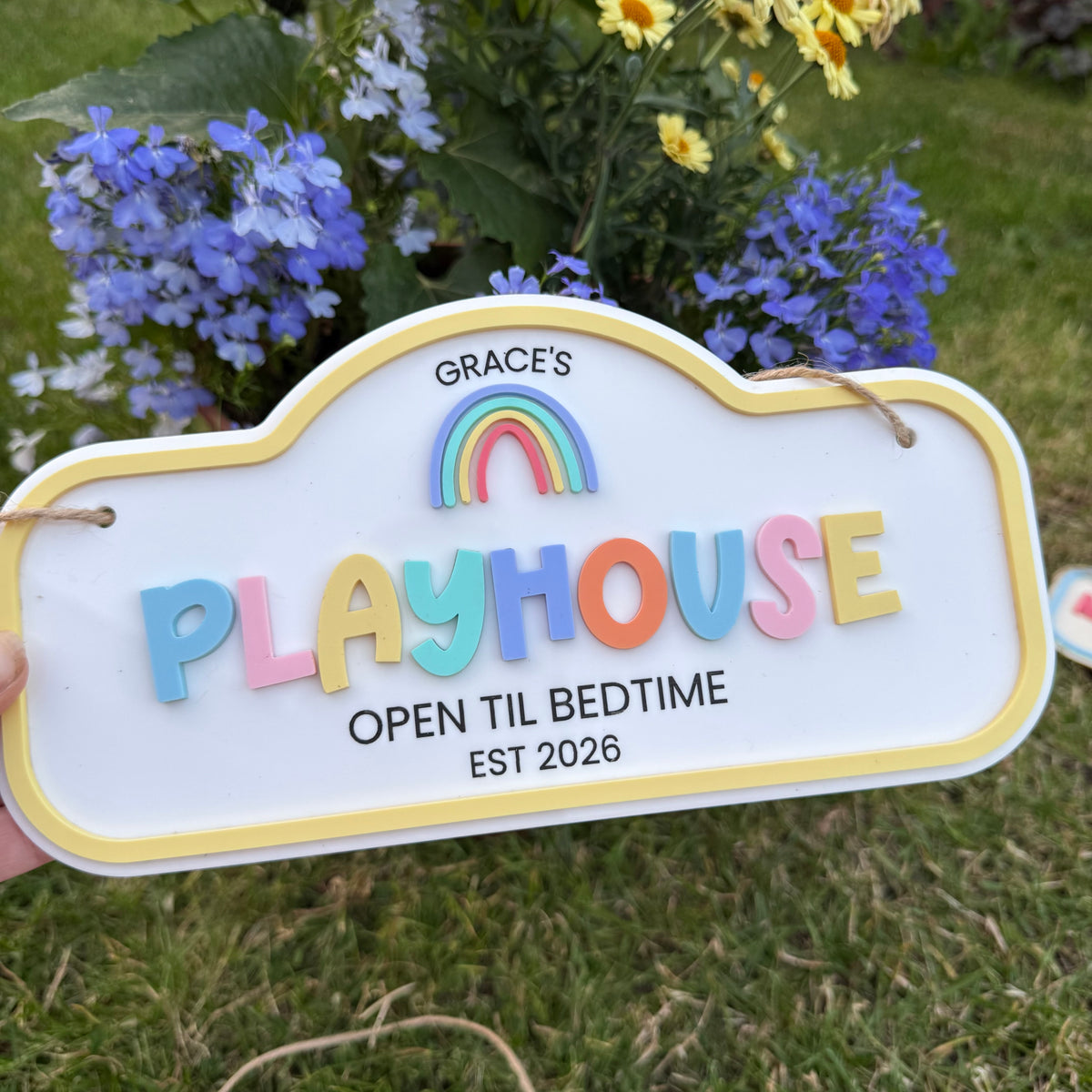 Personalised Children's Outdoor Playhouse Sign