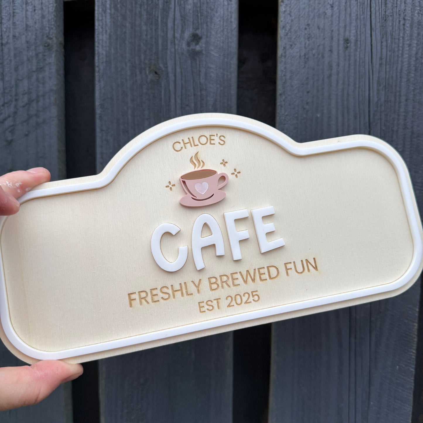 Custom Children's Pretend Play Cafe Sign