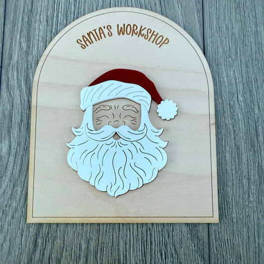 Personalised Santa's Workshop Sign | North Pole Workshop Decor | Christmas Role Play Sign | Personalised Christmas Decor