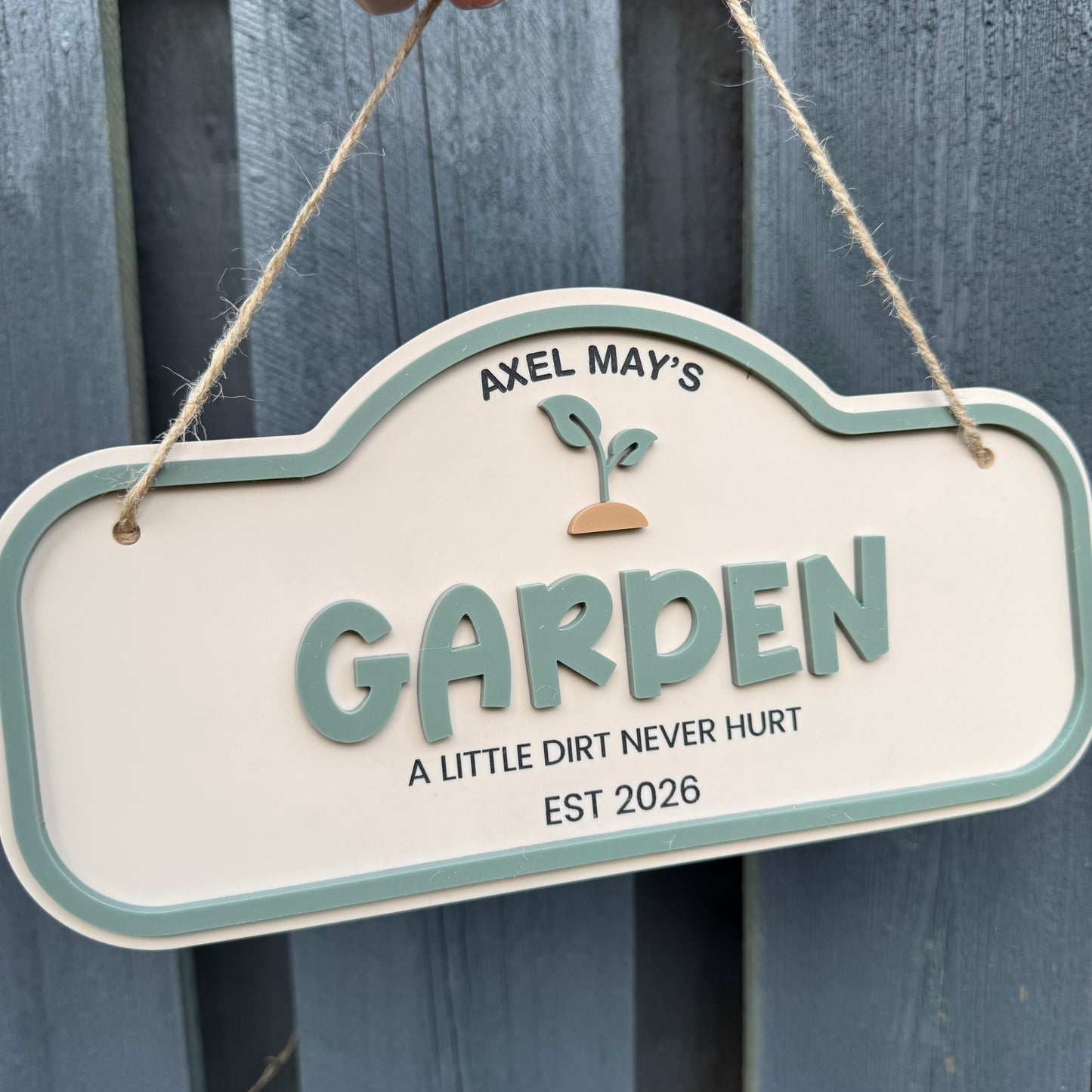 Personalised Children's Outdoor Garden Sign