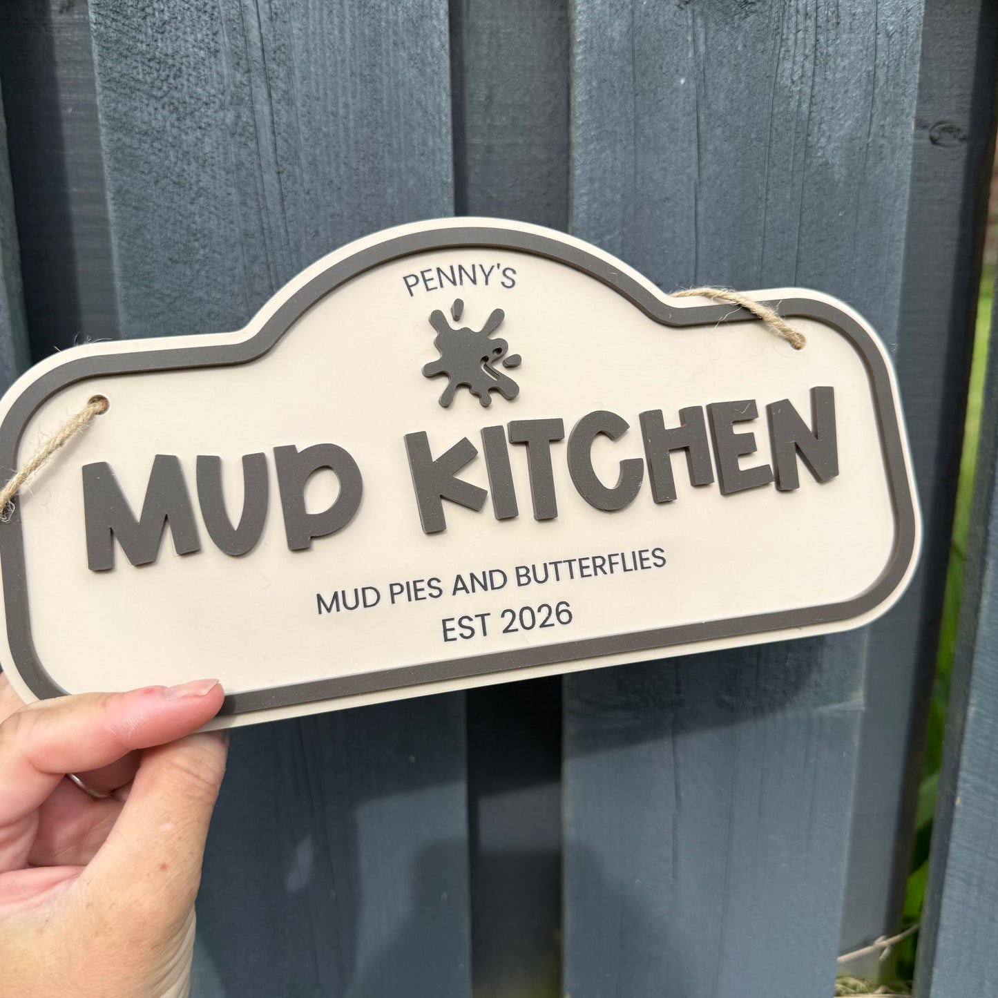 Personalised Children's Outdoor Mud Kitchen Sign