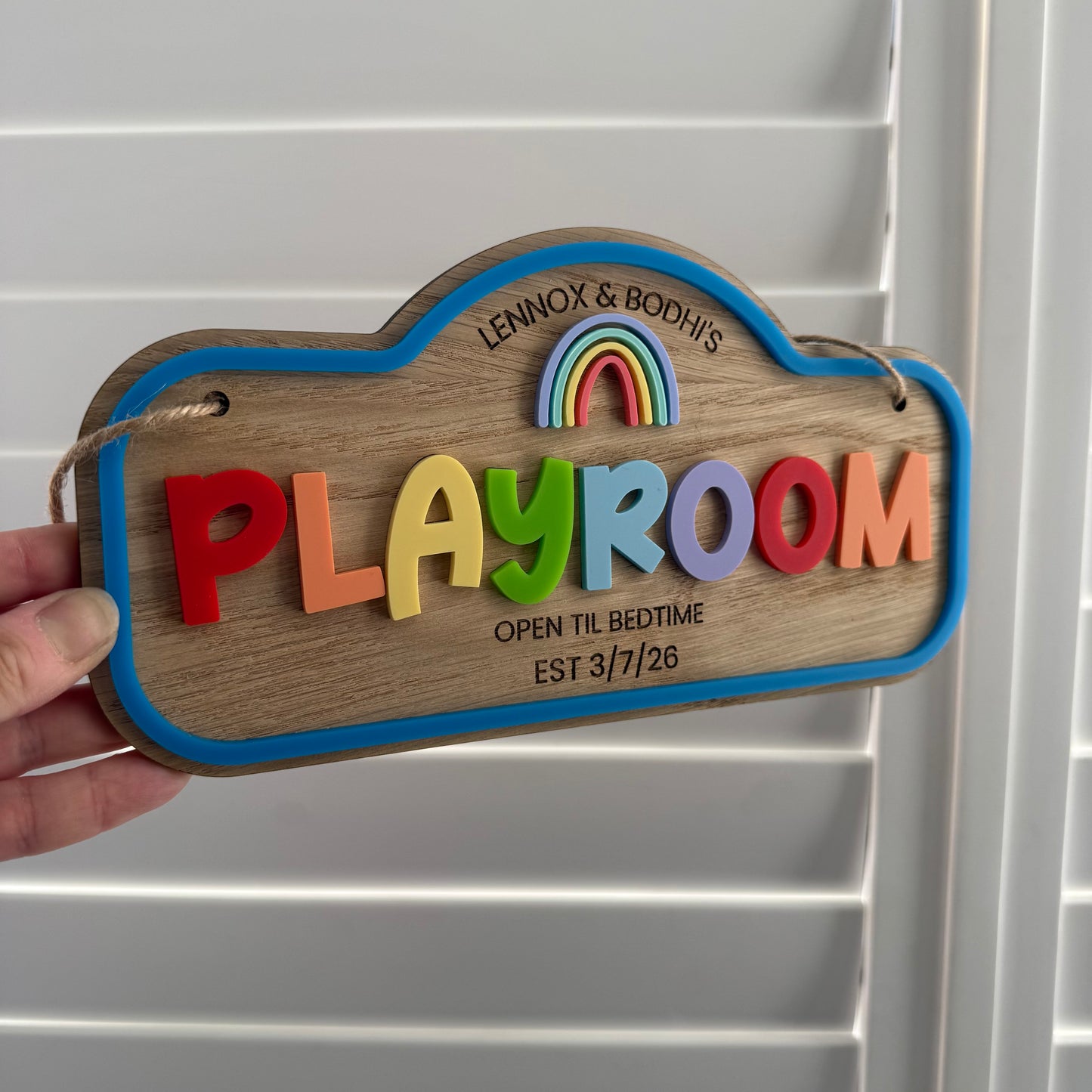 Personalised Children's Playroom Sign