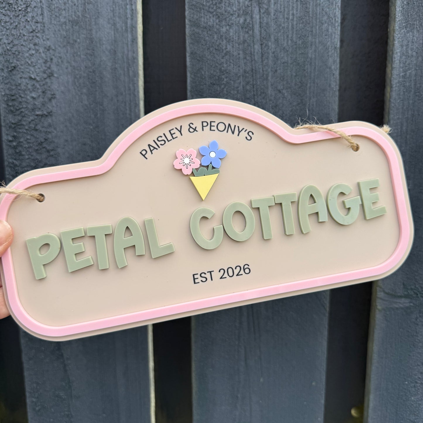 Custom Children's Outdoor Wendy House Sign