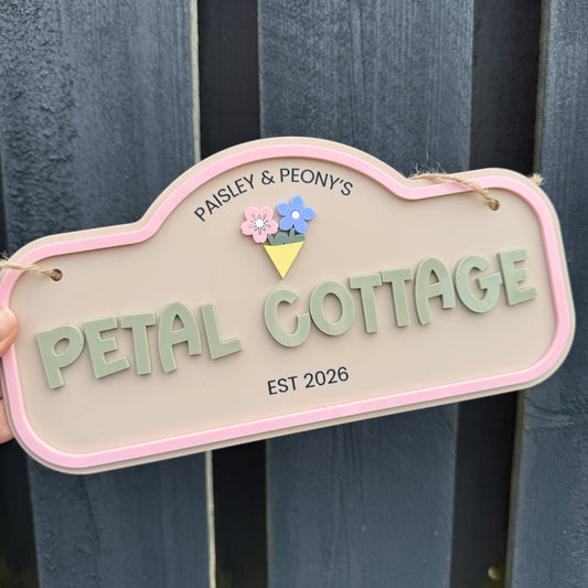 Custom Children's Outdoor Wendy House Sign