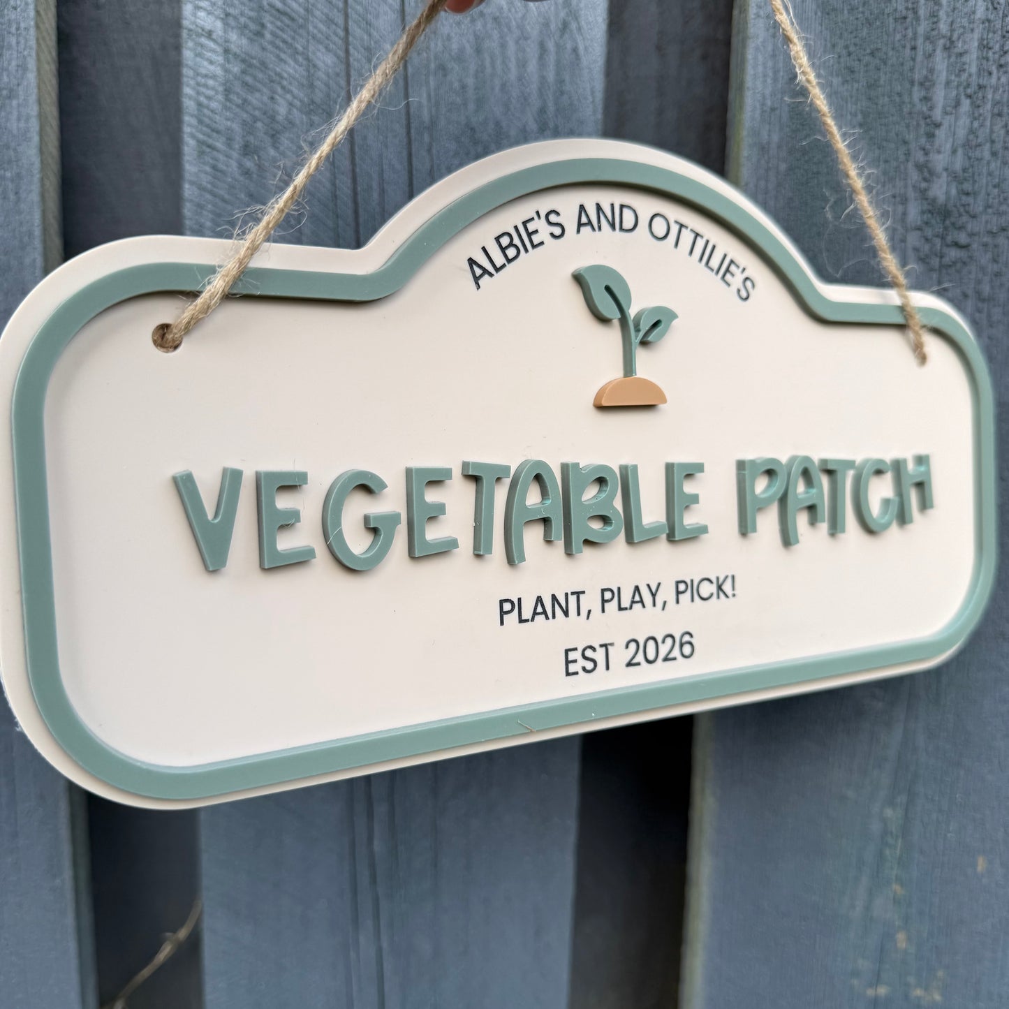 Personalised Children's Outdoor Garden Sign