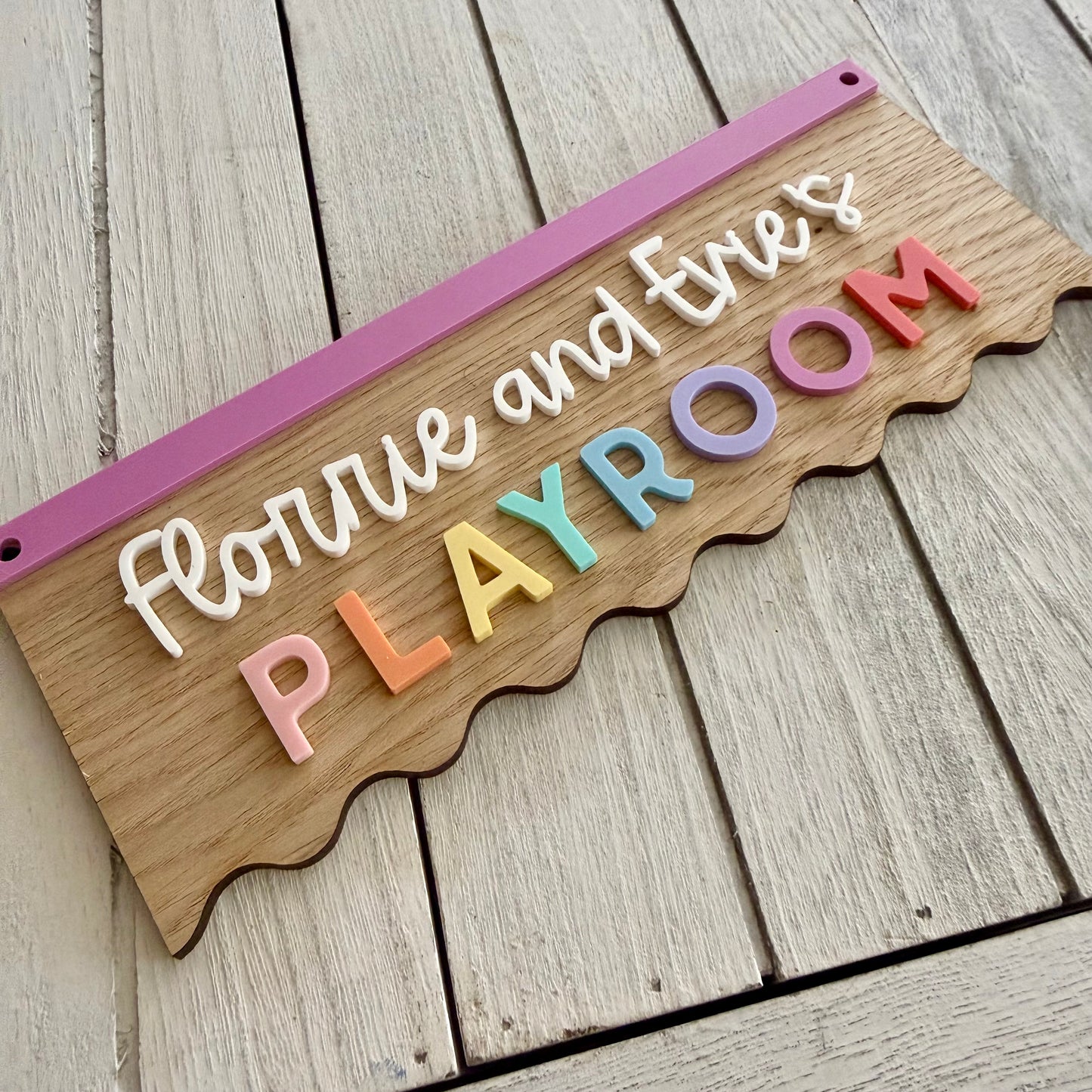 Personalised Playroom Sign | Kids Pretend Play Sign | Play Kitchen Sign | Custom Bakery Market Cafe Library Sign | Nursery Playroom Decor