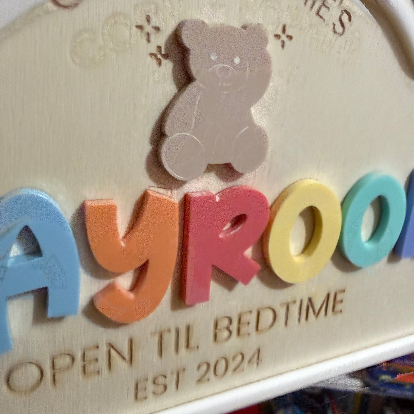 Personalised Children's Playroom Sign