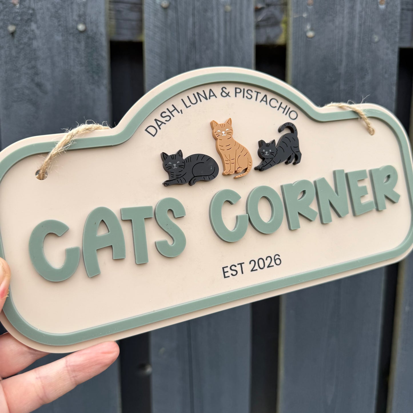 Custom Catio Garden Sign