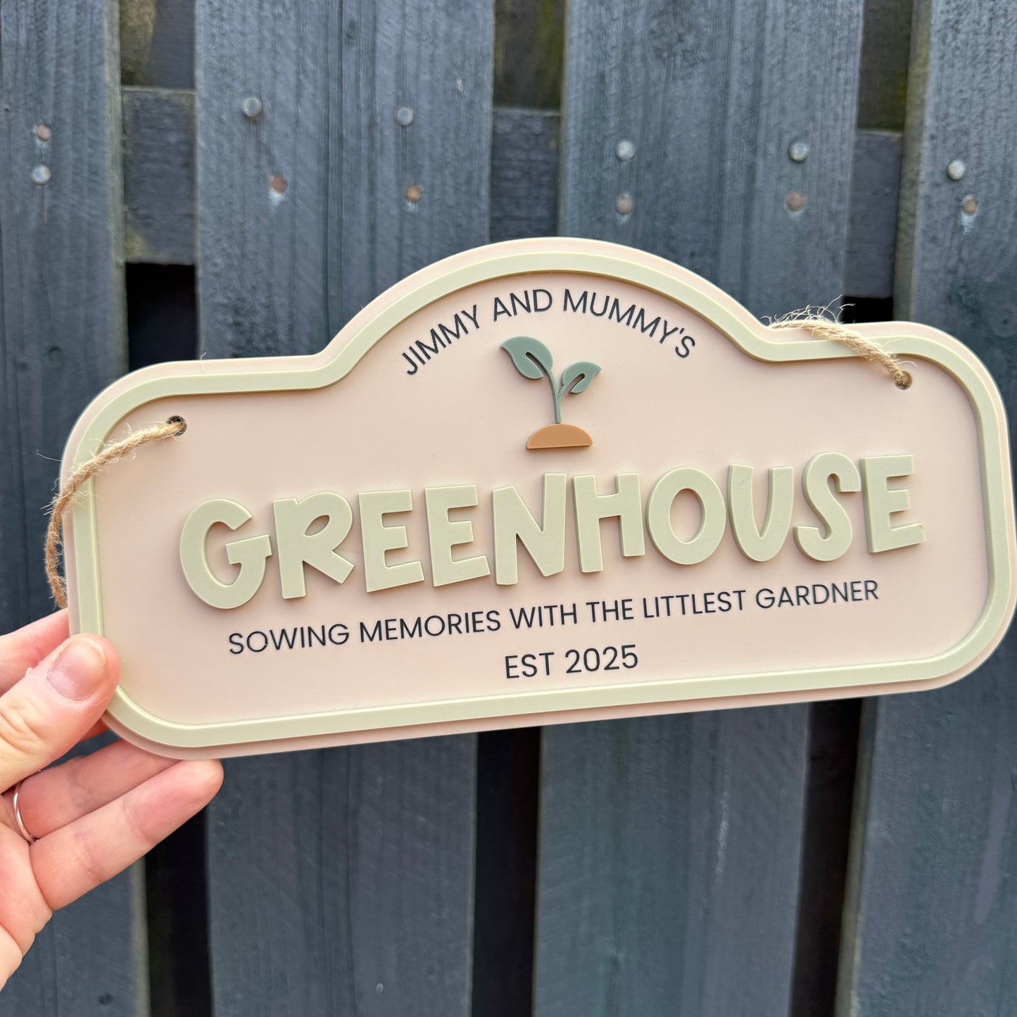 Personalised Children's Outdoor Garden Sign