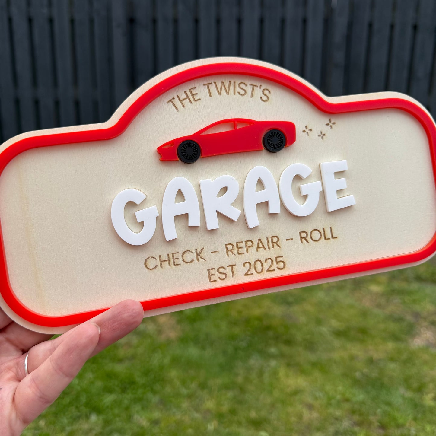 Custom Children's Play Garage Sign