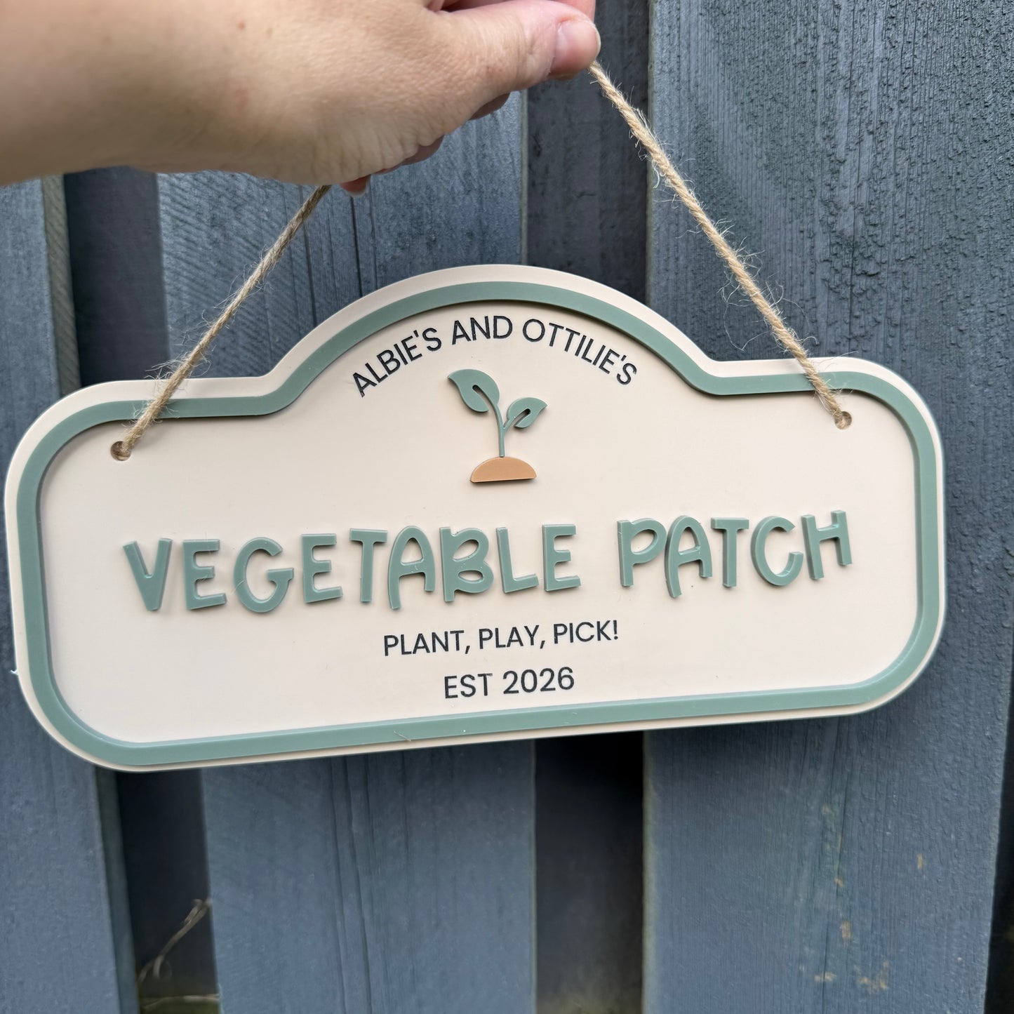 Personalised Children's Outdoor Garden Sign