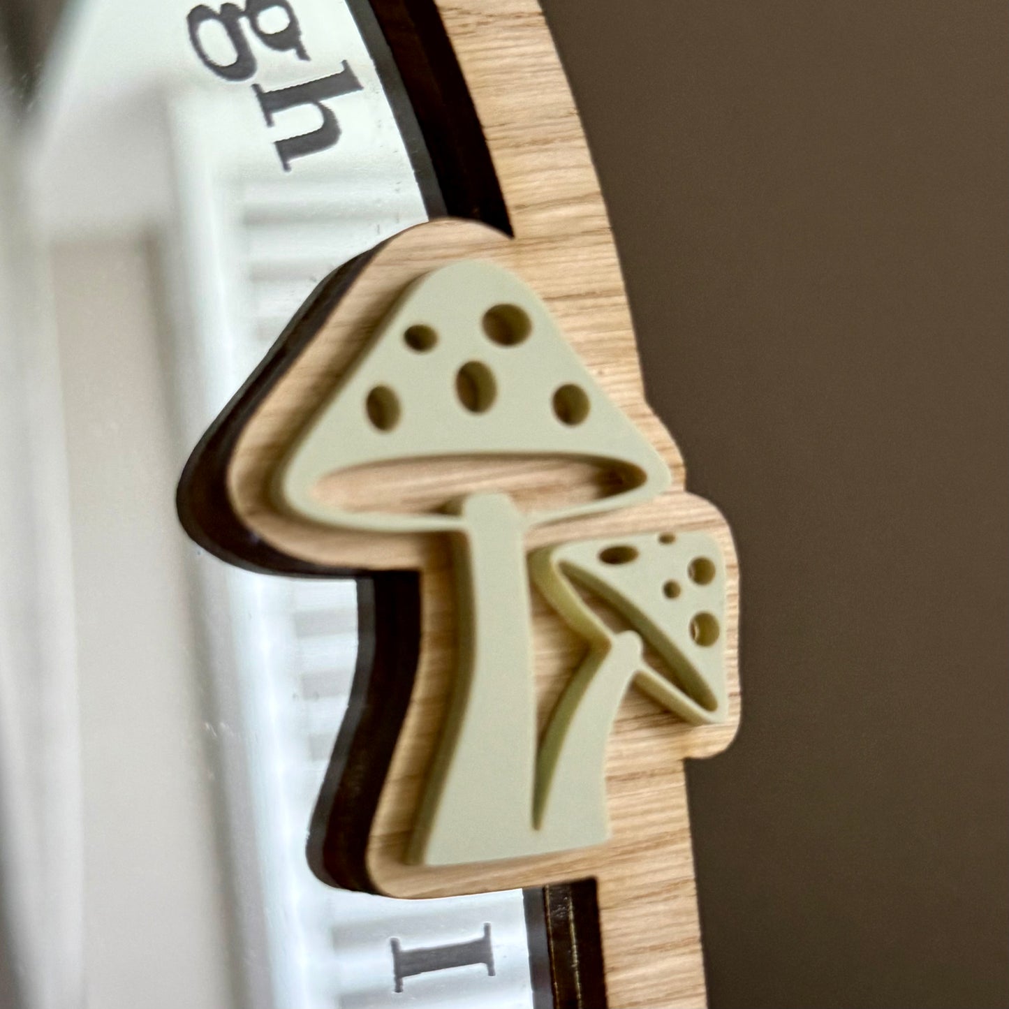 Personalised Affirmation Mirror with Woodland Design for Child’s Bedroom