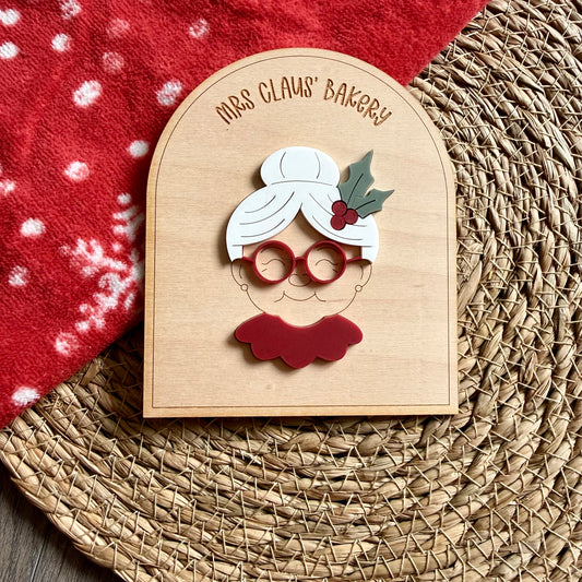 Personalised Mrs Claus Bakery Sign | Christmas Role Play Sign | North Pole Bakery Decor | Personalised Christmas Gift