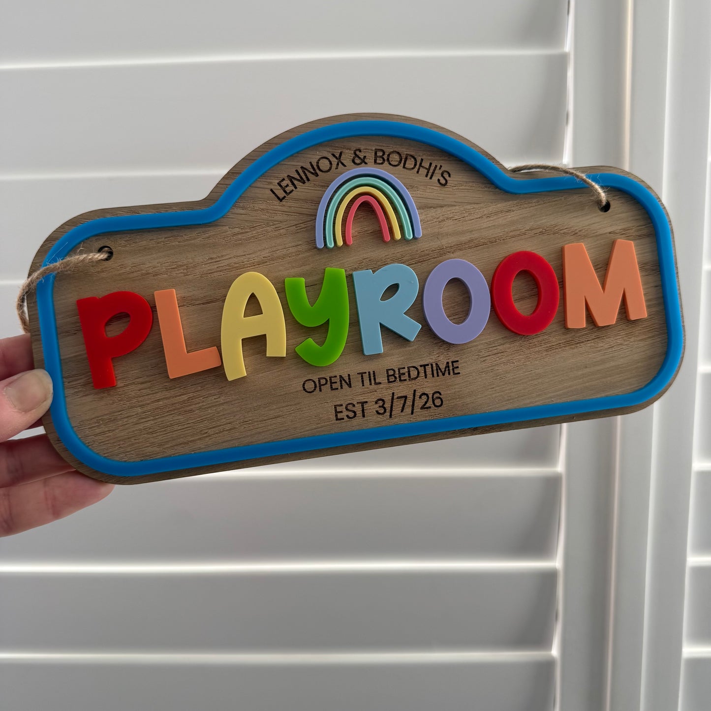 Personalised Children's Playroom Sign