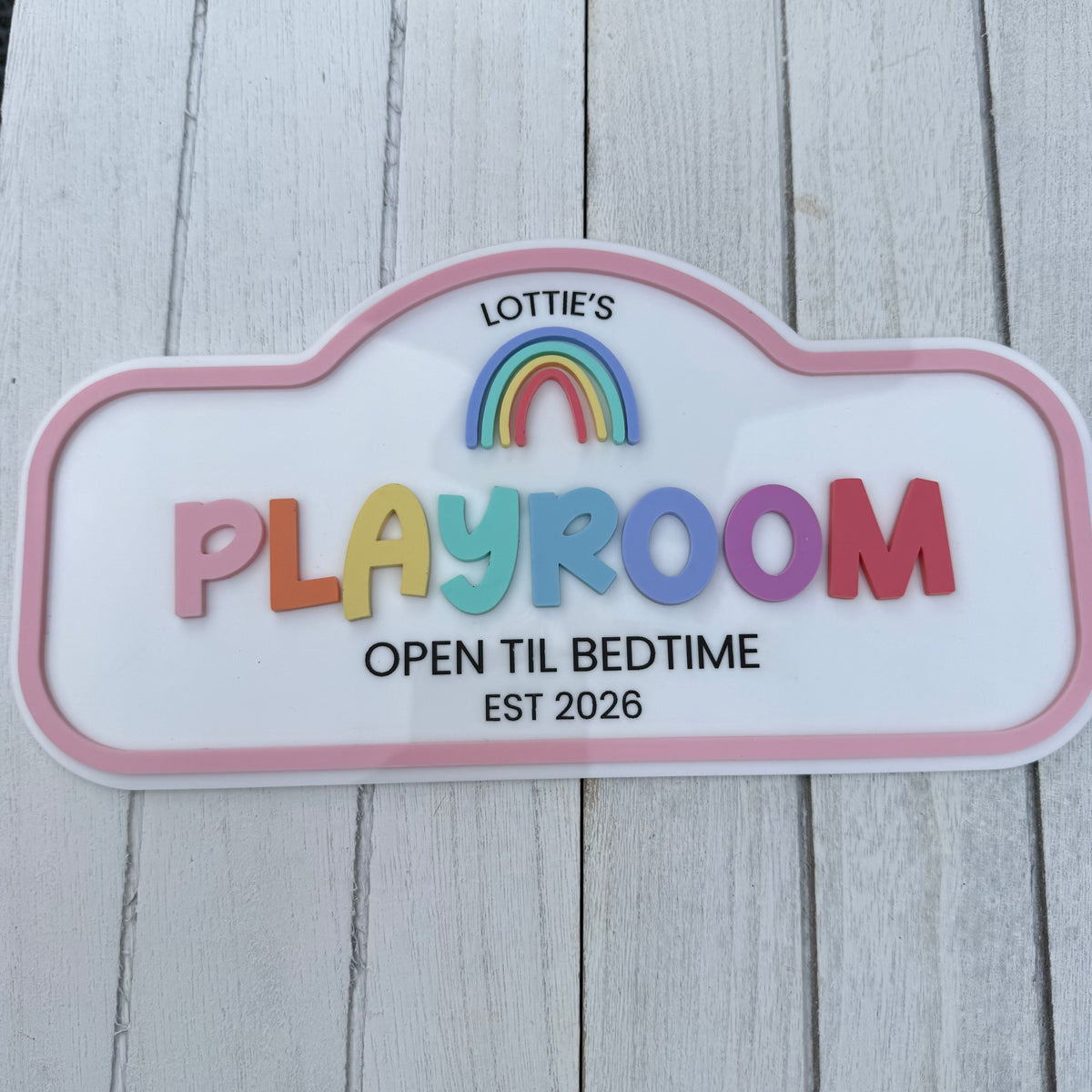 Personalised Children's Playroom Sign