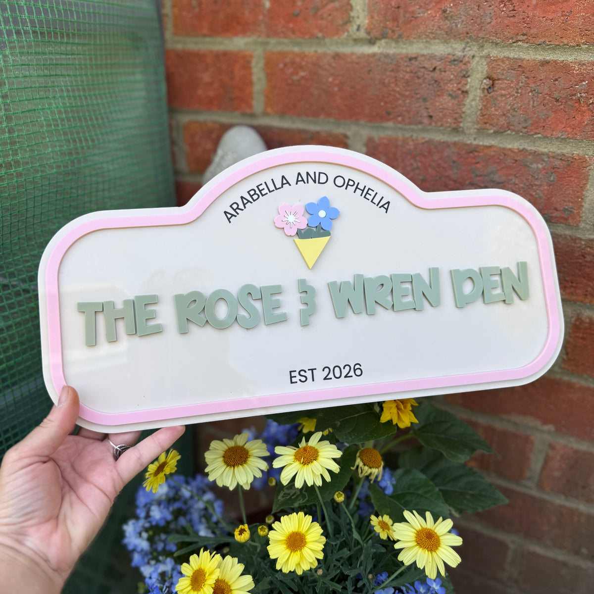 Custom Children's Outdoor Wendy House Sign