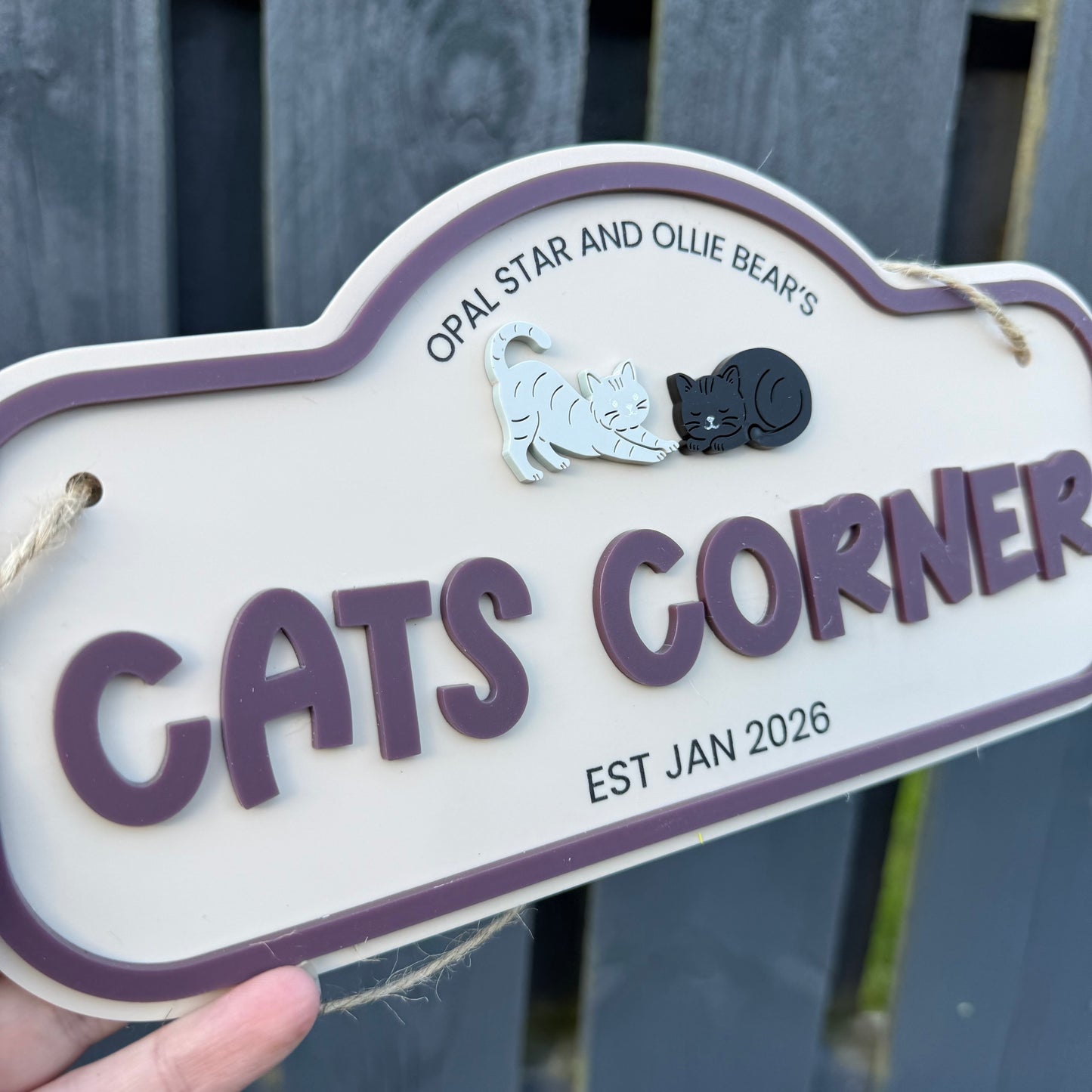 Custom Catio Garden Sign
