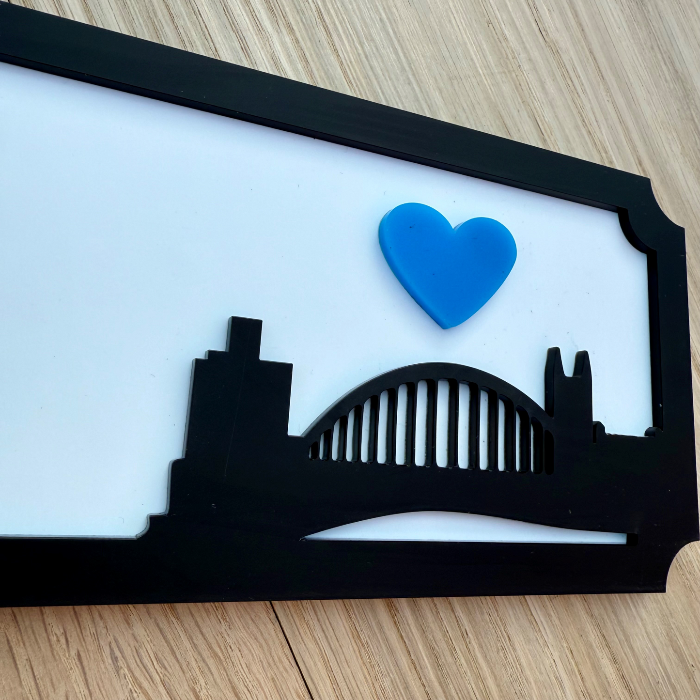 Dad My Local Hero Acrylic Sign | Tyne Bridge Newcastle Gift | Father’s Day Geordie Plaque | Handmade North East Dad Sign | UK Home Decor