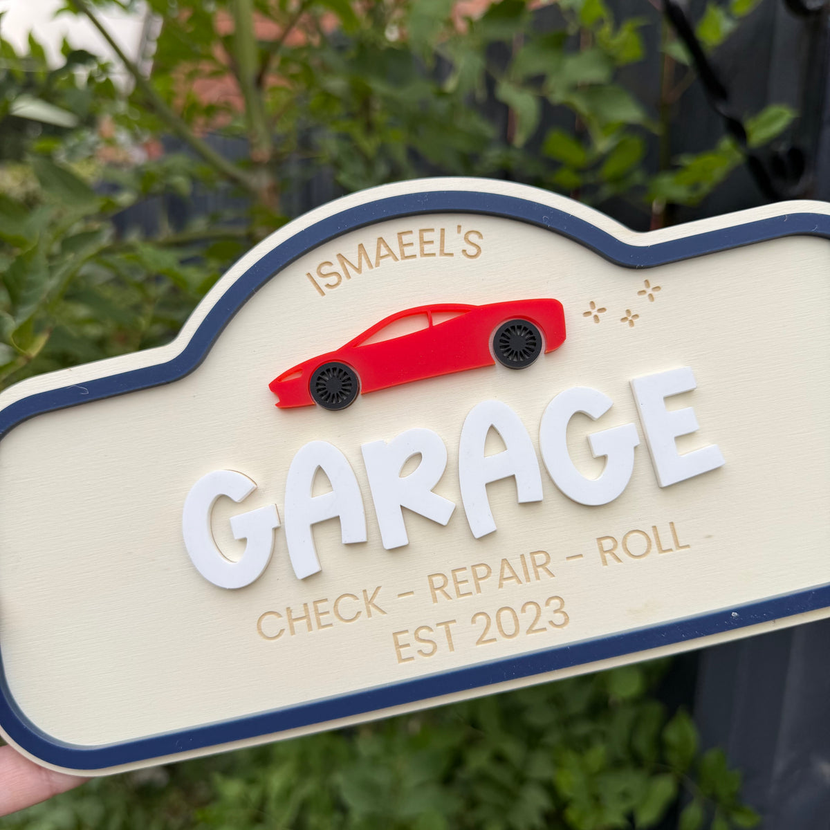 Custom Children's Pretend Play Garage Sign