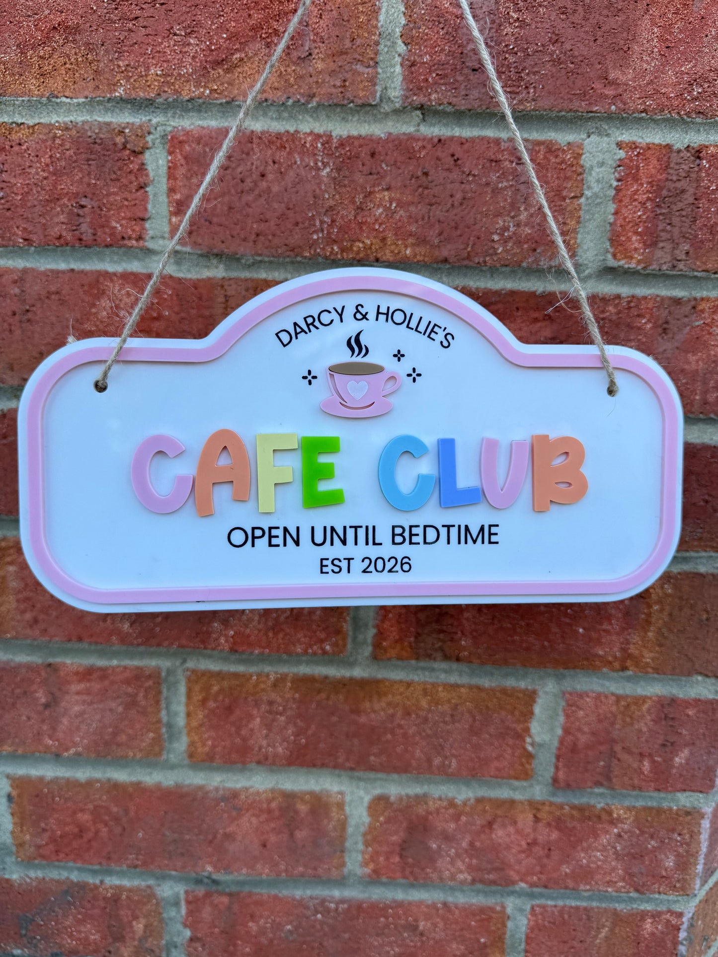 Custom Children's Pretend Play Cafe Sign