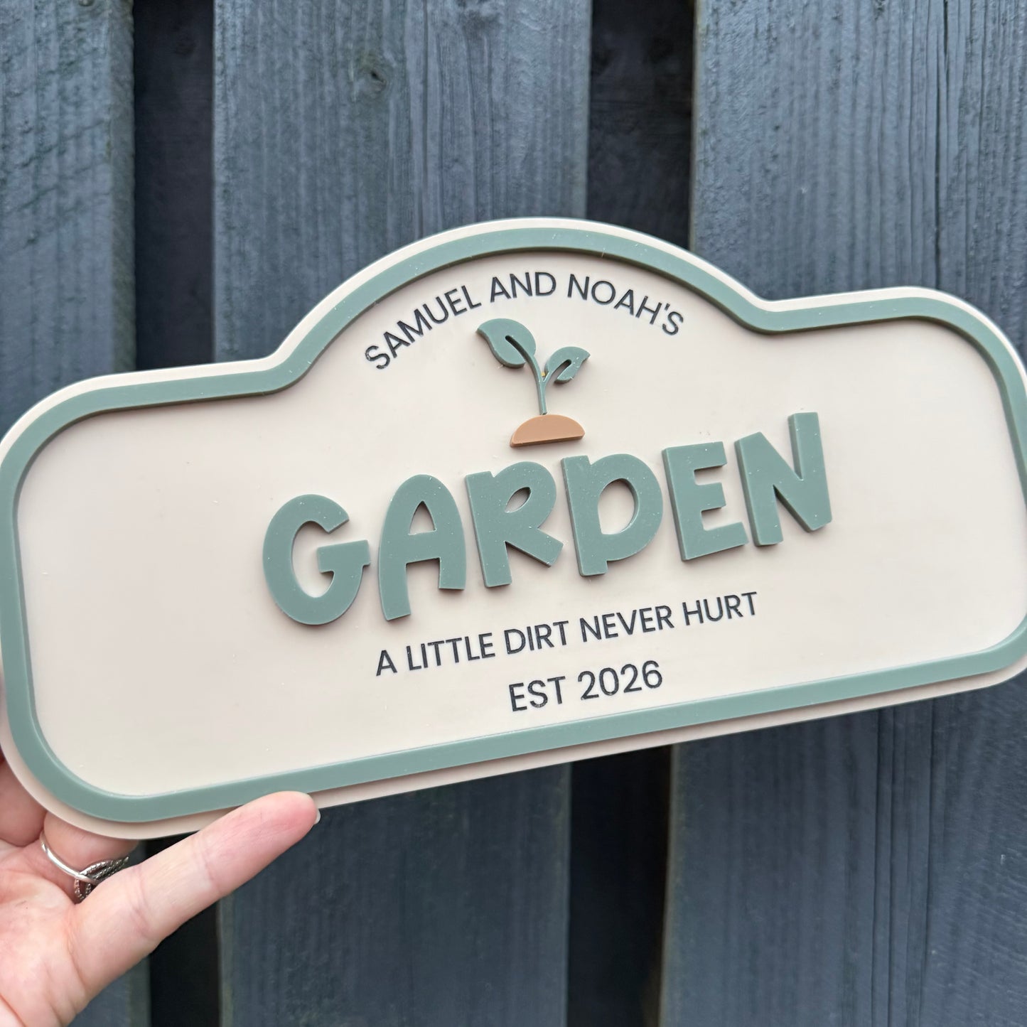 Personalised Children's Outdoor Garden Sign