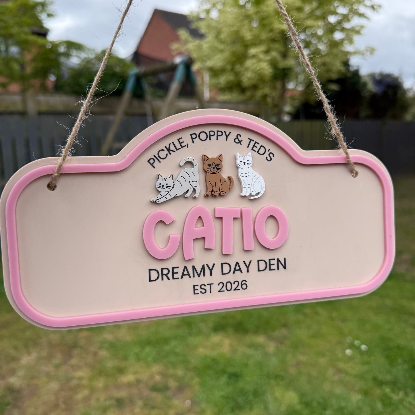 Custom Catio Garden Sign