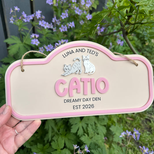 Custom Catio Garden Sign
